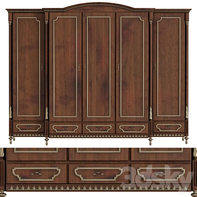 Classic wardrobes 3ds Max