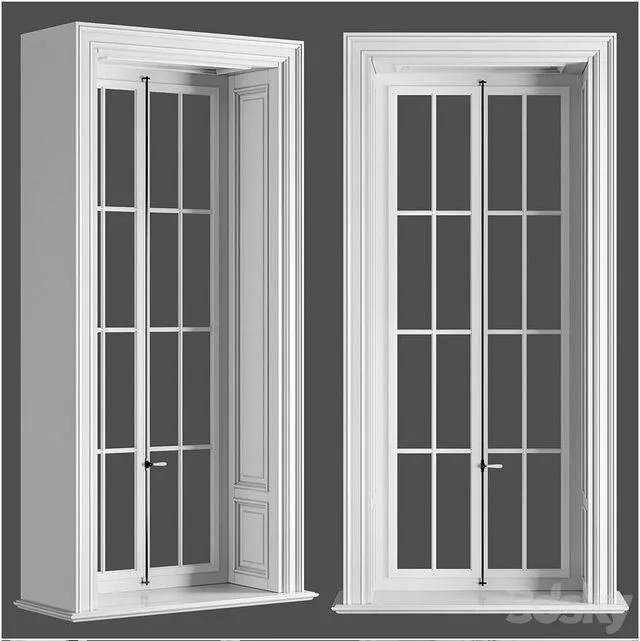 Classic window 3dsMax Model