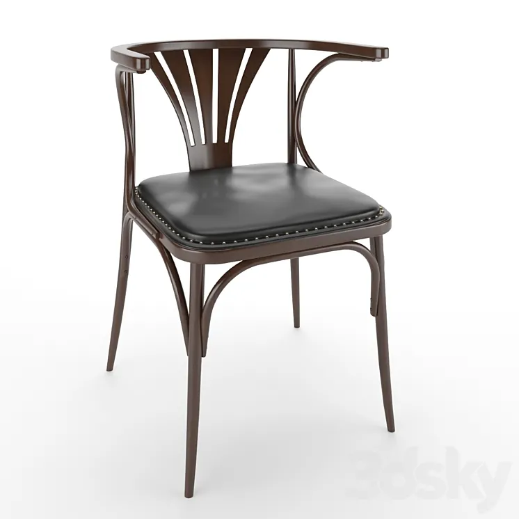 Classic wooden chair 3DS Max