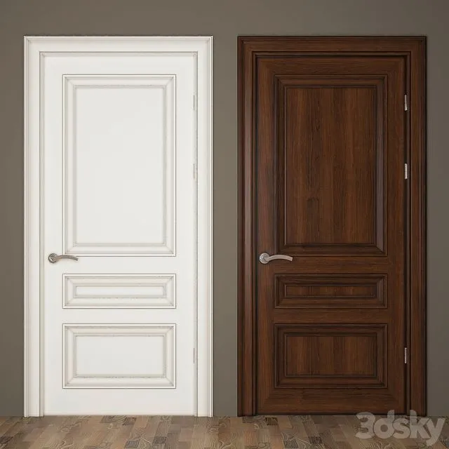 Classic_door_04 3dsMax Model