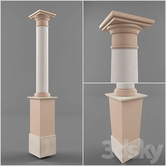 Classical Column 3DS Max Model