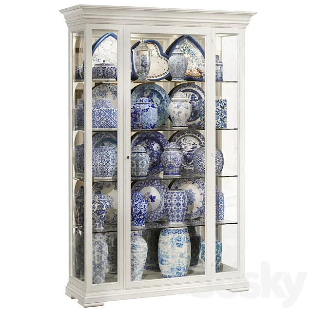 Classical display cabinet 3ds Max