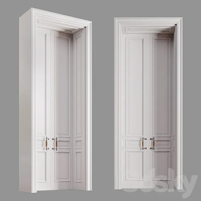 Classical door 3DS Max Model