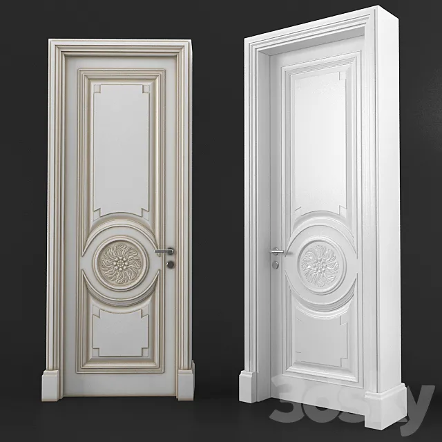 Classical door 3DS Max Model