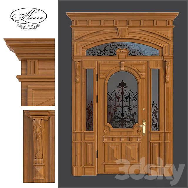 Classical door Nikma. 3DS Max Model