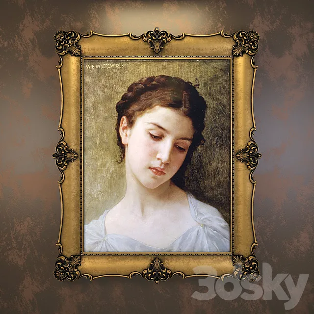 classical picture frame 3DSMax File