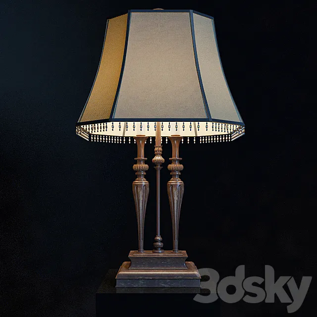 Classical table lamp 3DSMax File