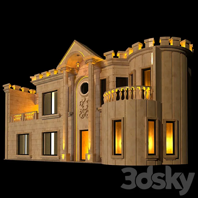 Classik building 3DS Max Model