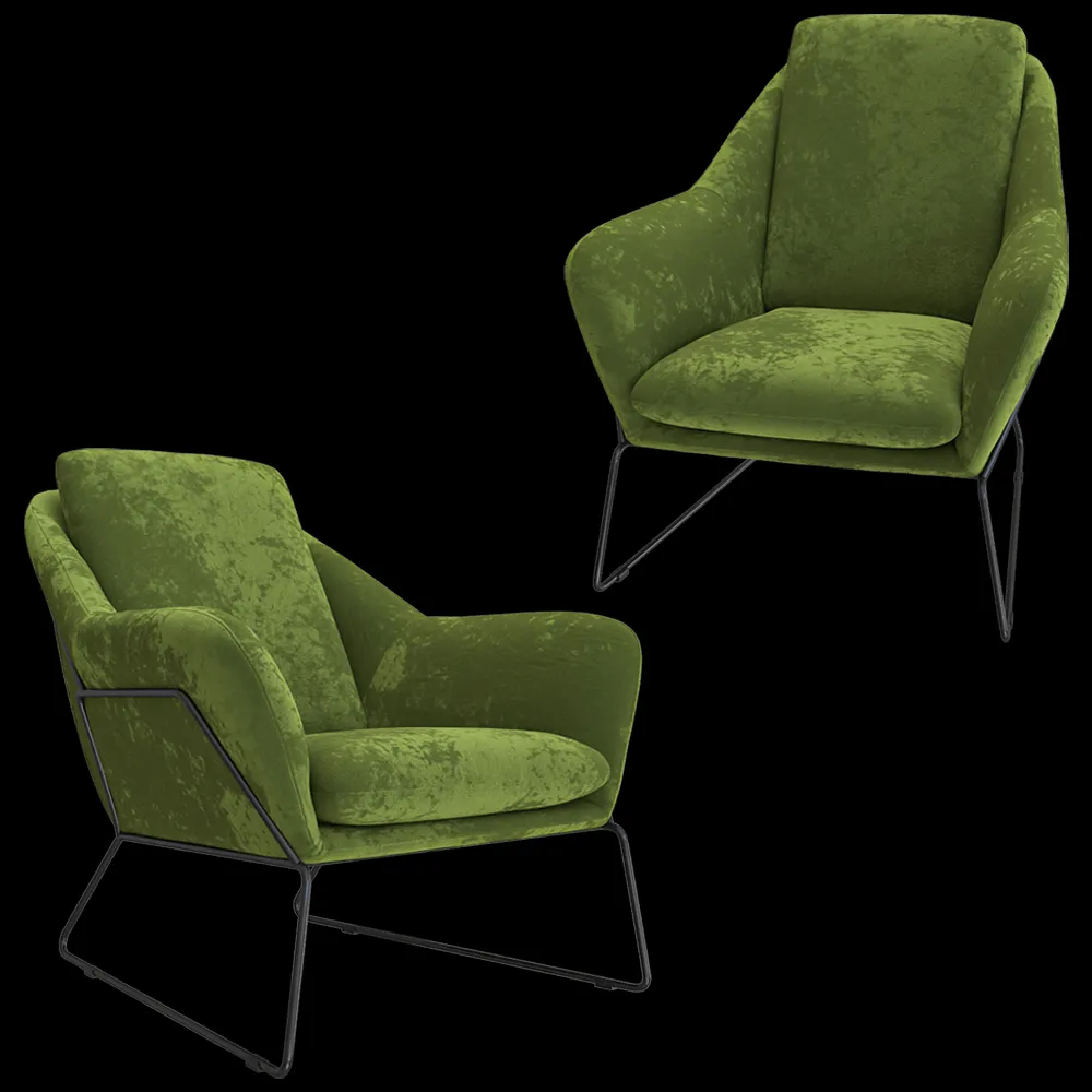 Claudie design – Armchair Allora 3ds Max