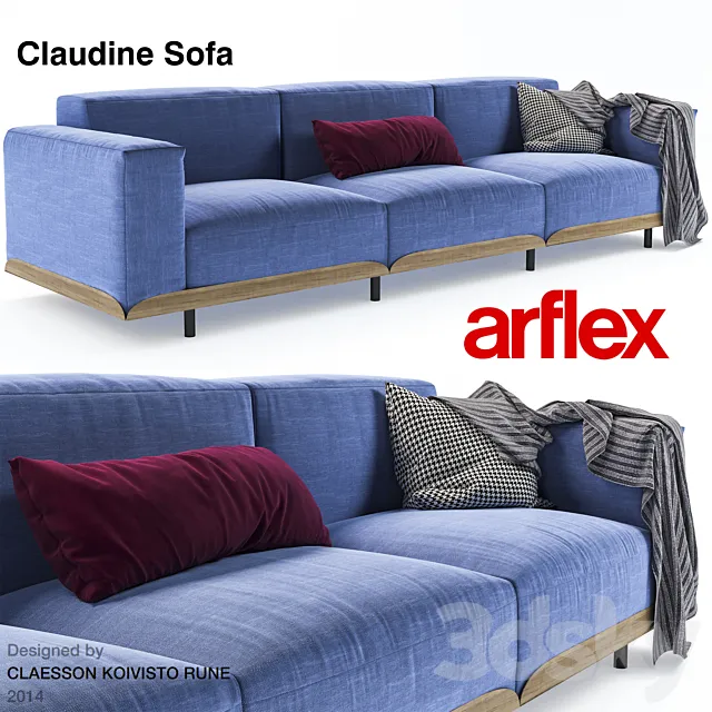 claudine Sofa 3ds Max