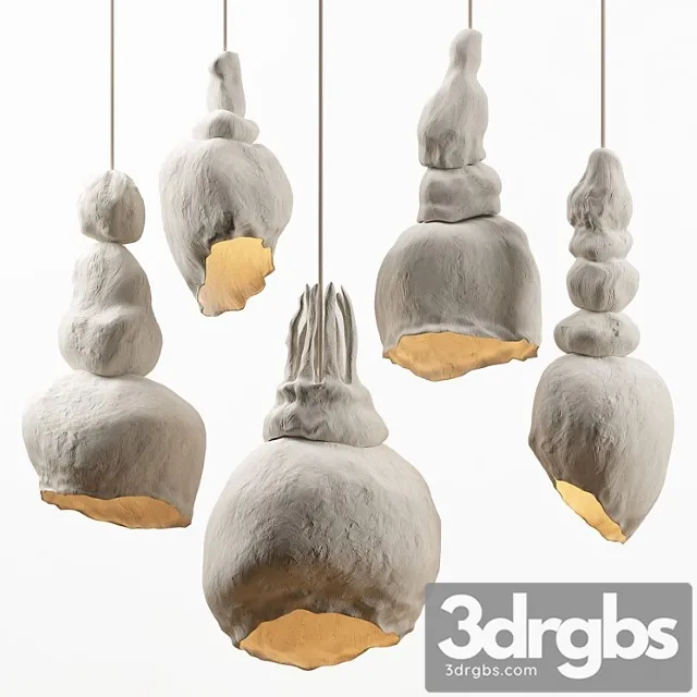 Clay lamps. 5 models