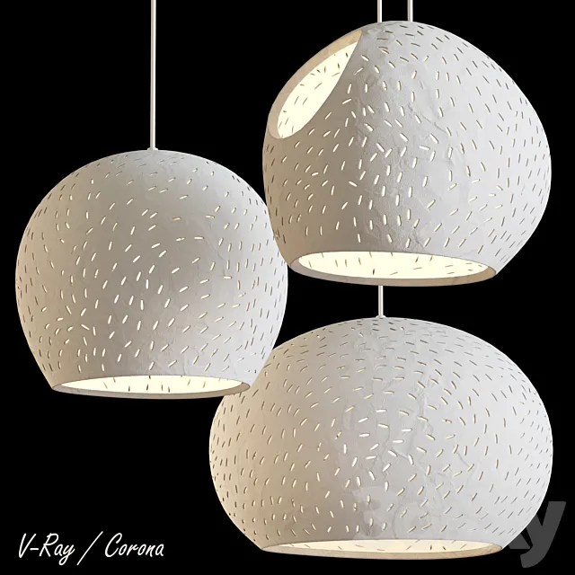 Claylight Pendants 3ds Max