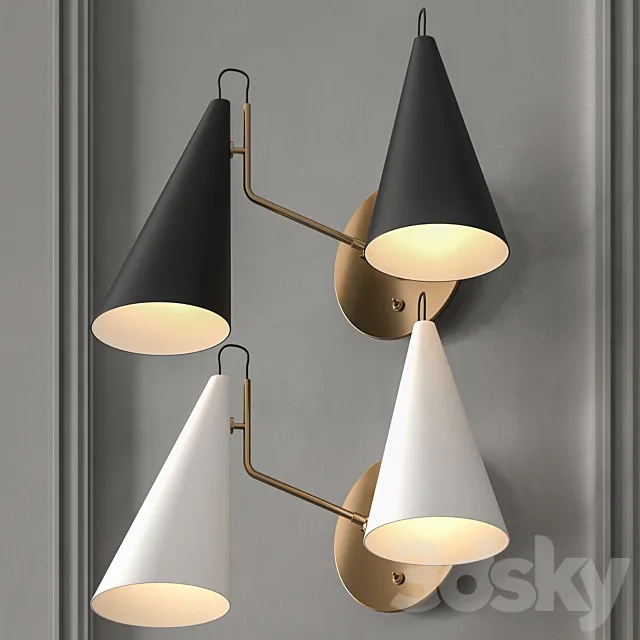 Clemente Double Sconce by McGee & CO 3DSMax File