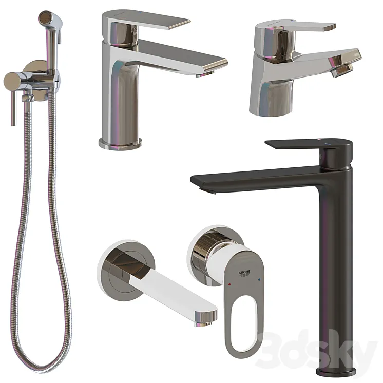 Clever & Grohe faucet set 3DS Max