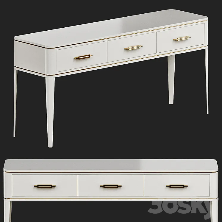 Clicquot Console Table Frato Interiors 3DS Max