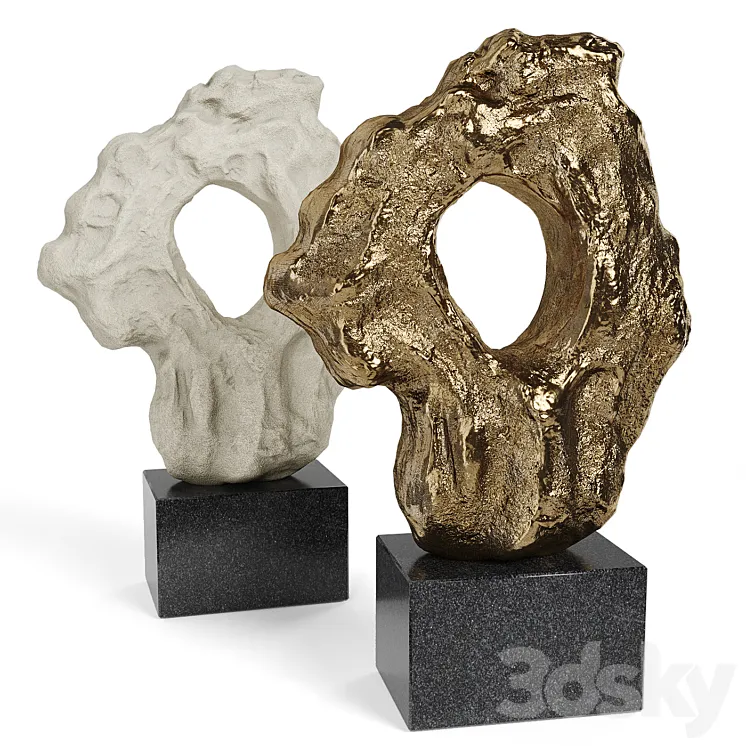CLIVE BARKER Large Scholar Rock 2016 Bronze Plaster 3DS Max