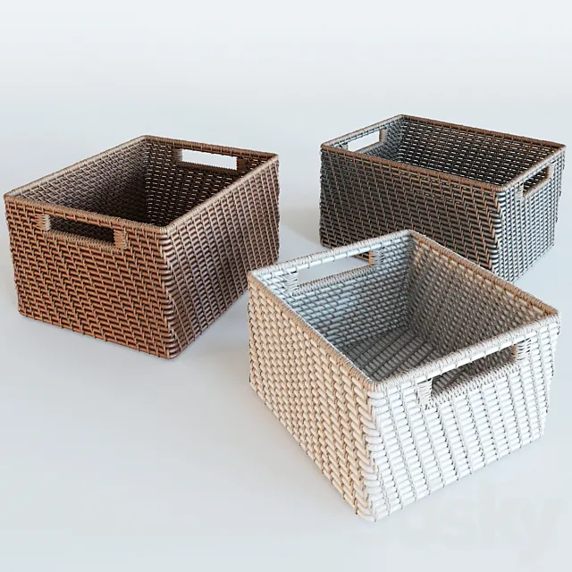 Clive Tightweave Utility Baskets 3DSMax File