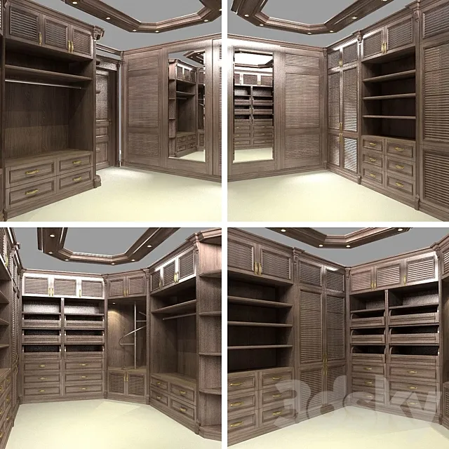 Cloakroom 3DS Max Model