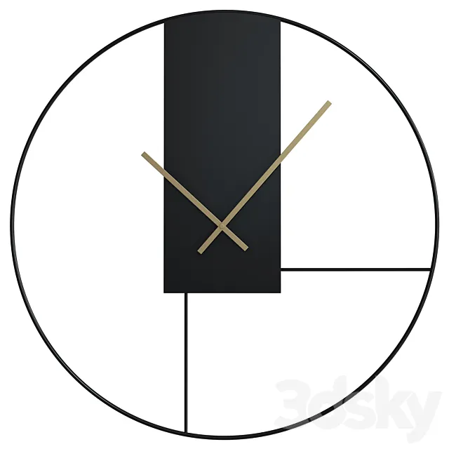 Clock outline 3DSMax File