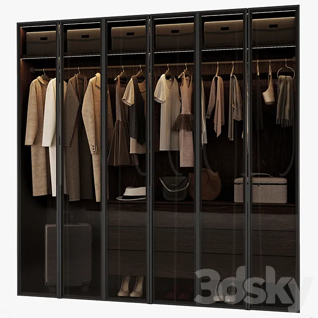 Closed wardrobe 3DS Max Model