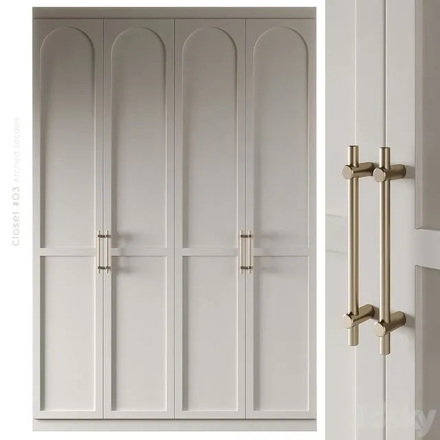 Closet n03 – Arched facade 3dsMax Model