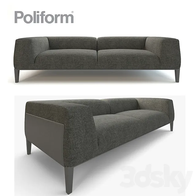 Cloth sofa Metropolitan 868 from Poliform 3DSMax File
