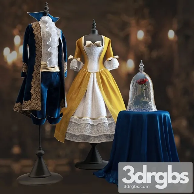 Clothes Beauty and the beast 3dsmax Download