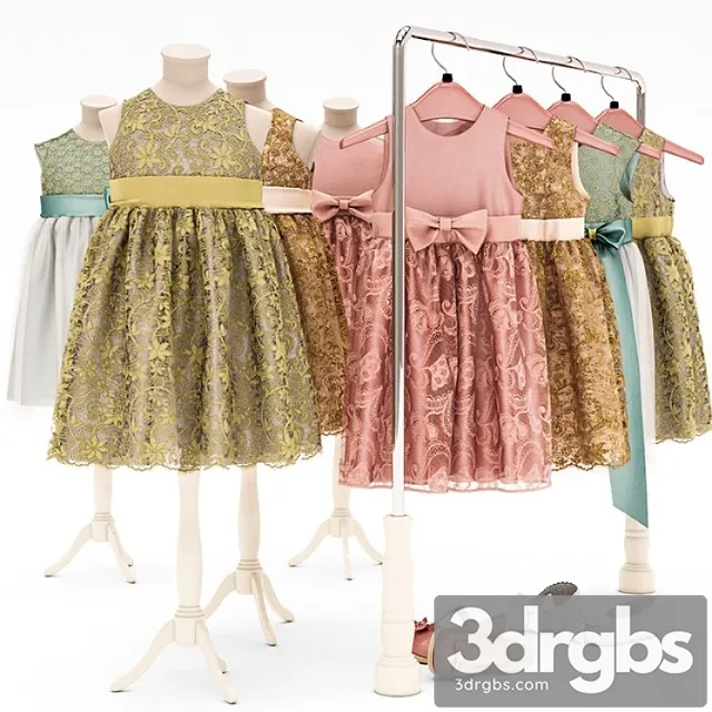 Clothes Dresses for girls 3dsmax Download