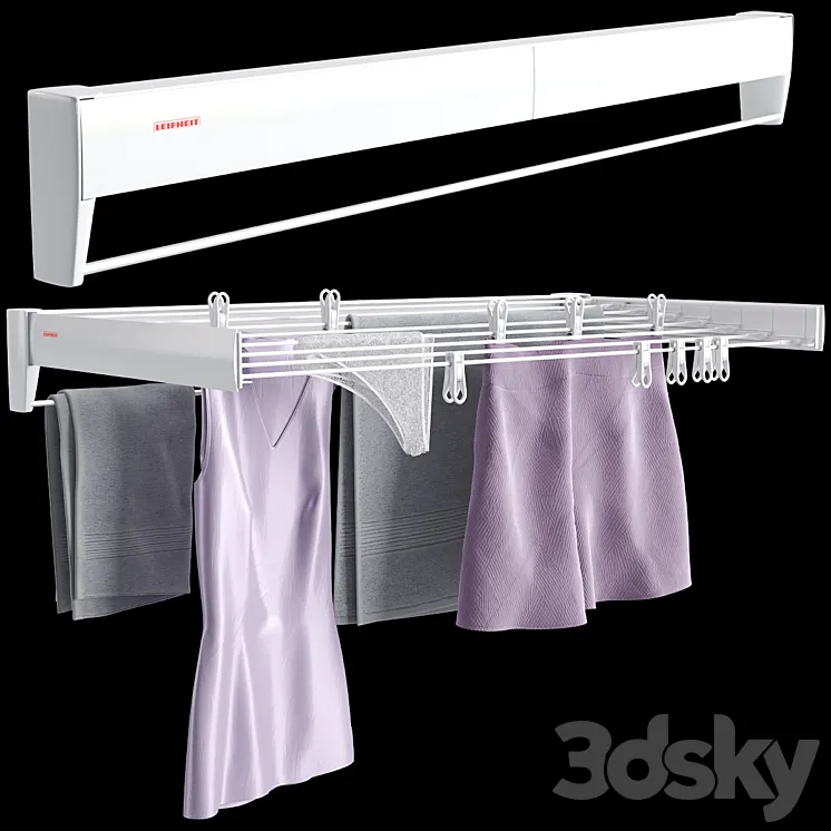 Clothes Dryer Leifheit Telegant 81 Protect Plus 3DS Max