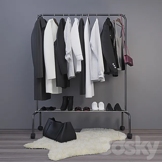 clothes hanger 3ds Max