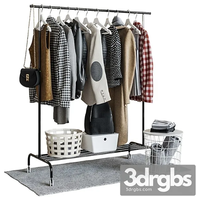 Clothes Ikea rigga floor hanger 3dsmax Download