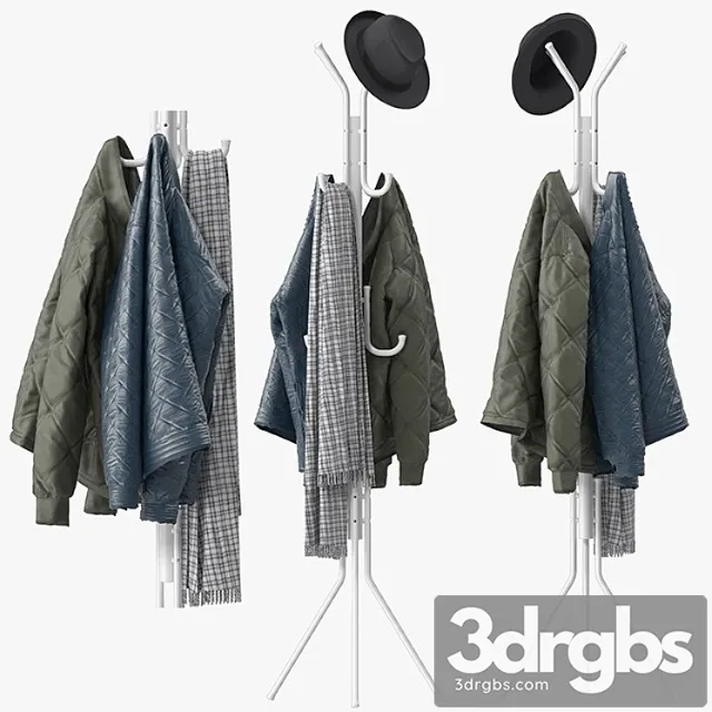 Clothes Metal tripod stand coat rack 3dsmax Download