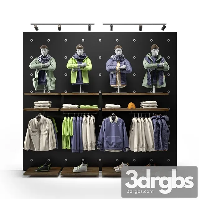 Clothes shop outdoor clothing 01 3dsmax Download