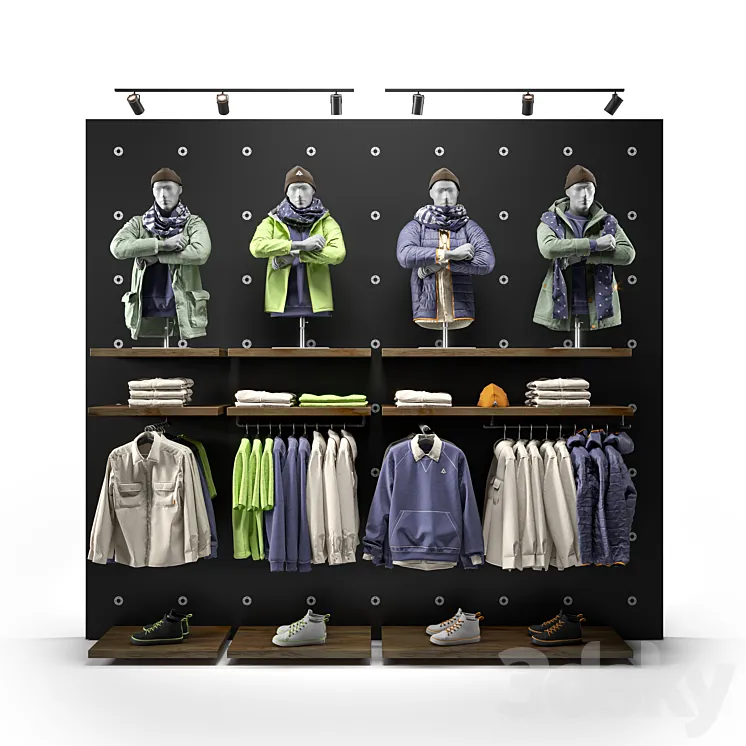 clothes shop outdoor clothing 01 3DS Max