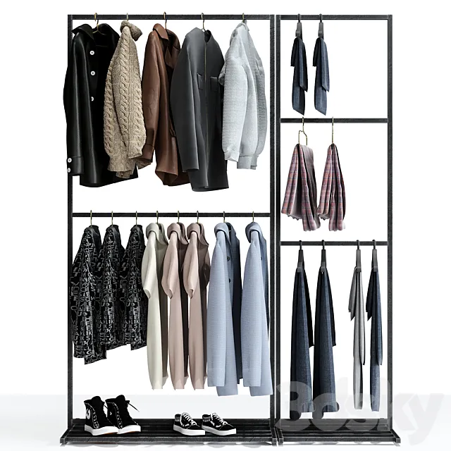Clothes store hanger 3DSMax File