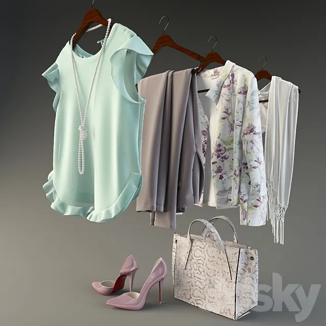 clothing set-03 3ds Max