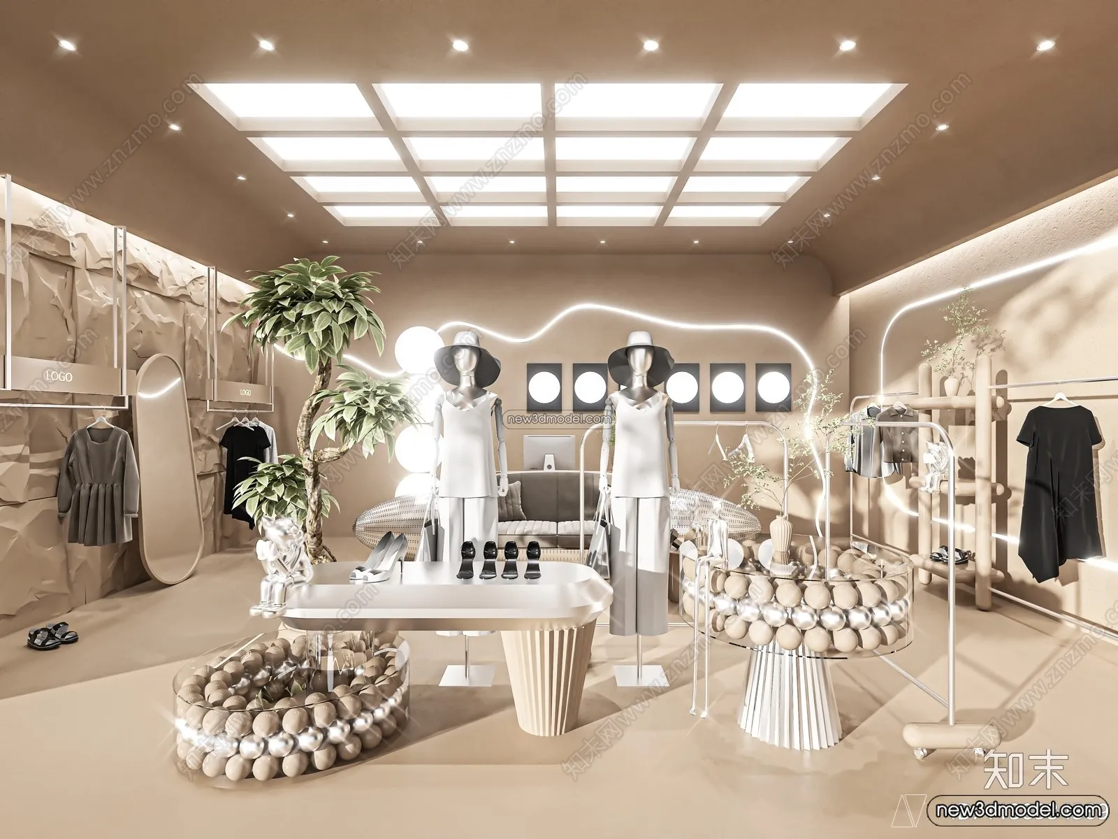 Clothing Store – Shop – 3D Interior Scene – 3D Models – 006