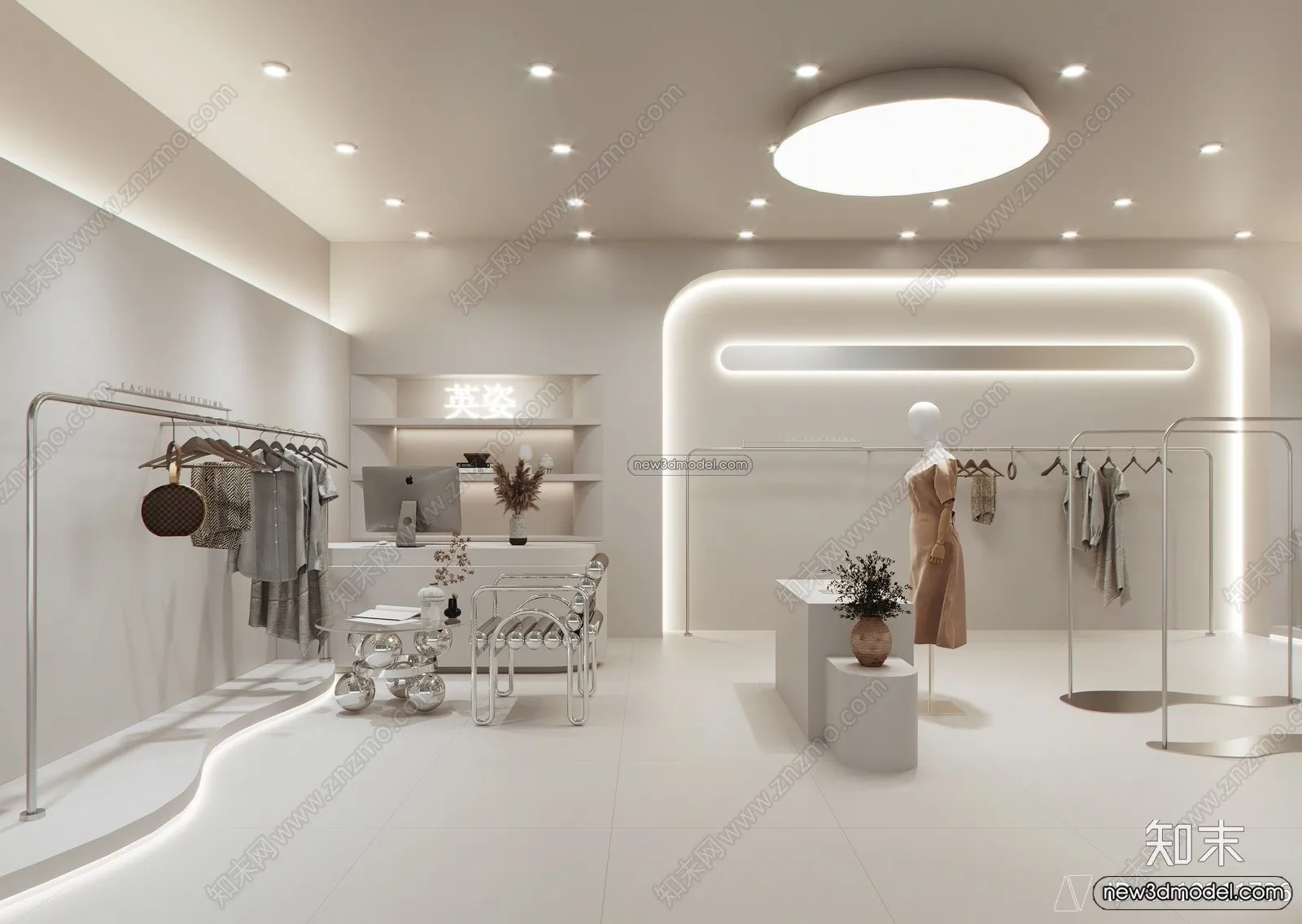 Clothing Store – Shop – 3D Interior Scene – 3D Models – 008