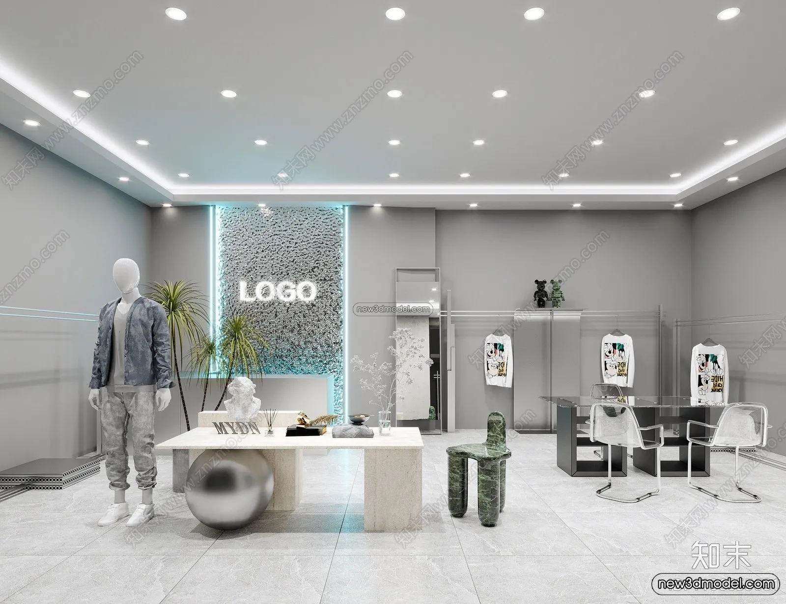 Clothing Store – Shop – 3D Interior Scene – 3D Models – 020