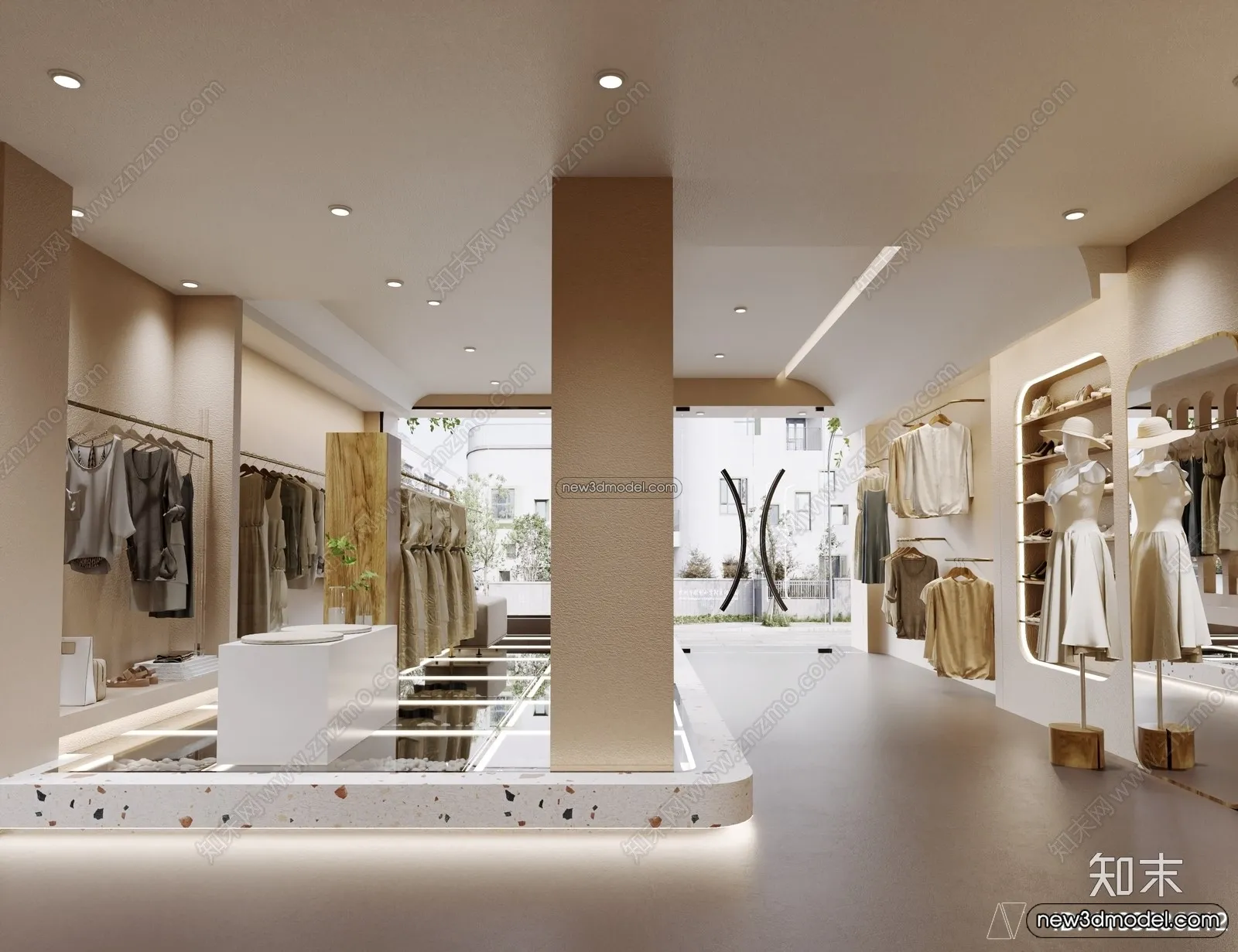 Clothing Store – Shop – 3D Interior Scene – 3D Models – 026