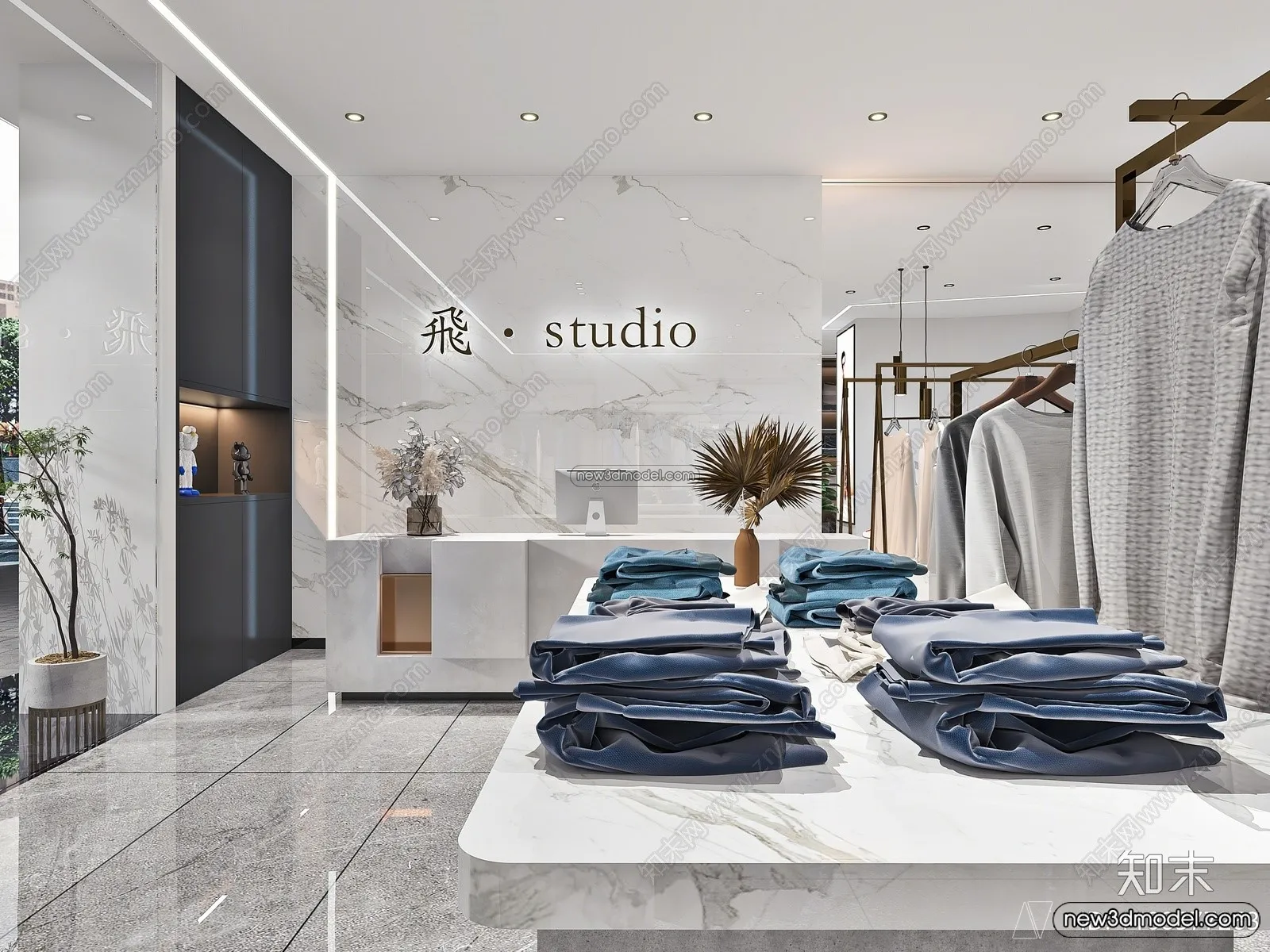 Clothing Store – Shop – 3D Interior Scene – 3D Models – 061