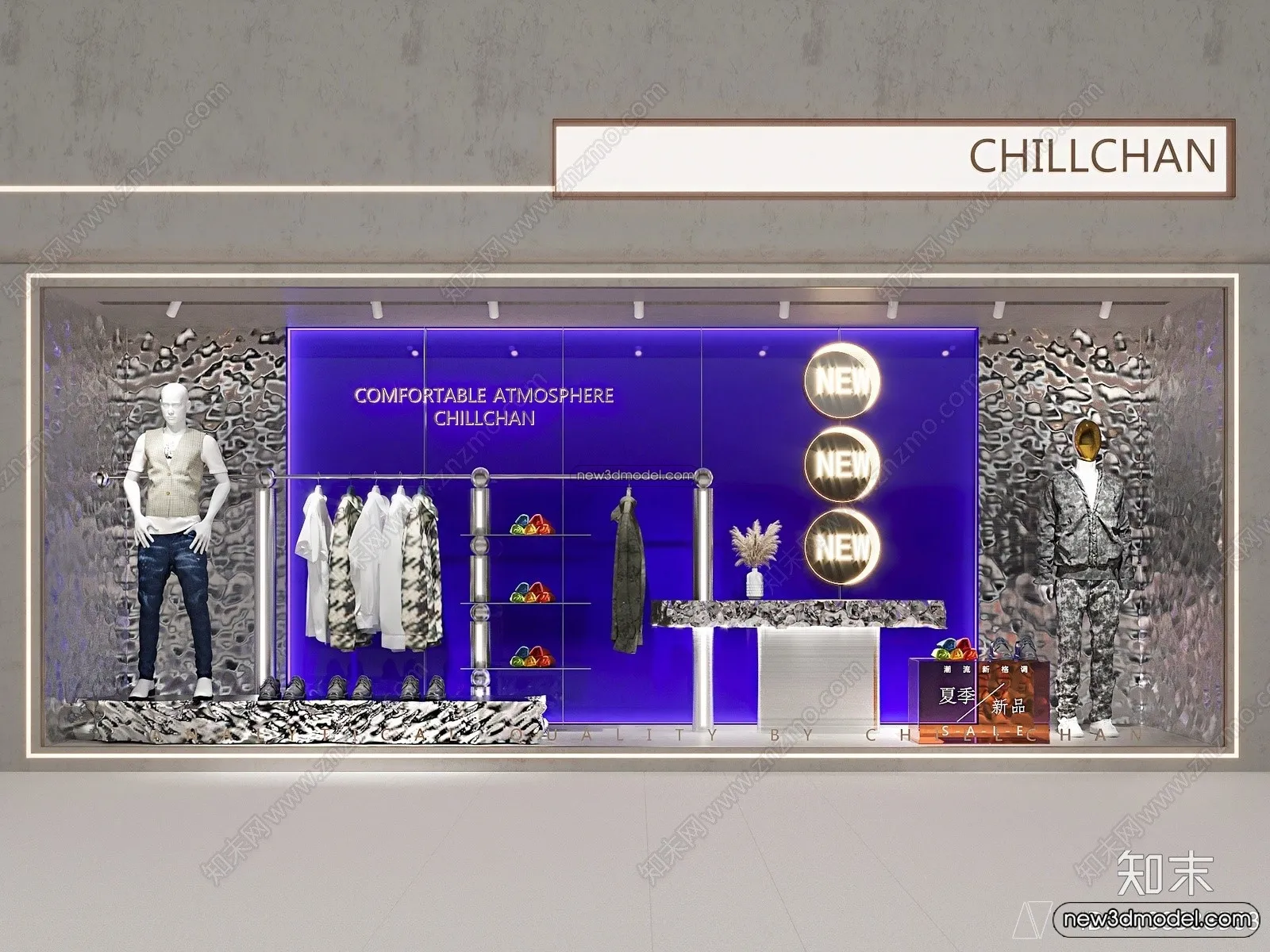 Clothing Store – Shop – 3D Interior Scene – 3D Models – 066