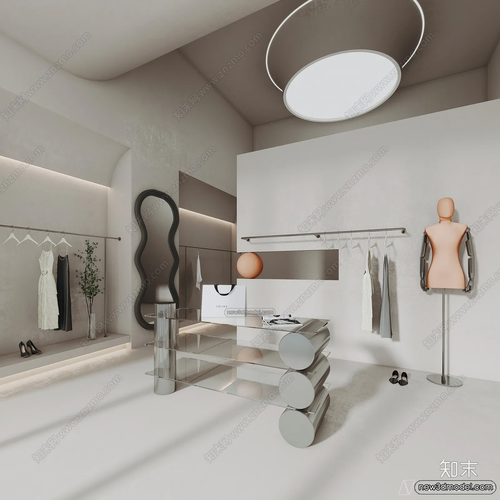 Clothing Store – Shop – 3D Interior Scene – 3D Models – 069