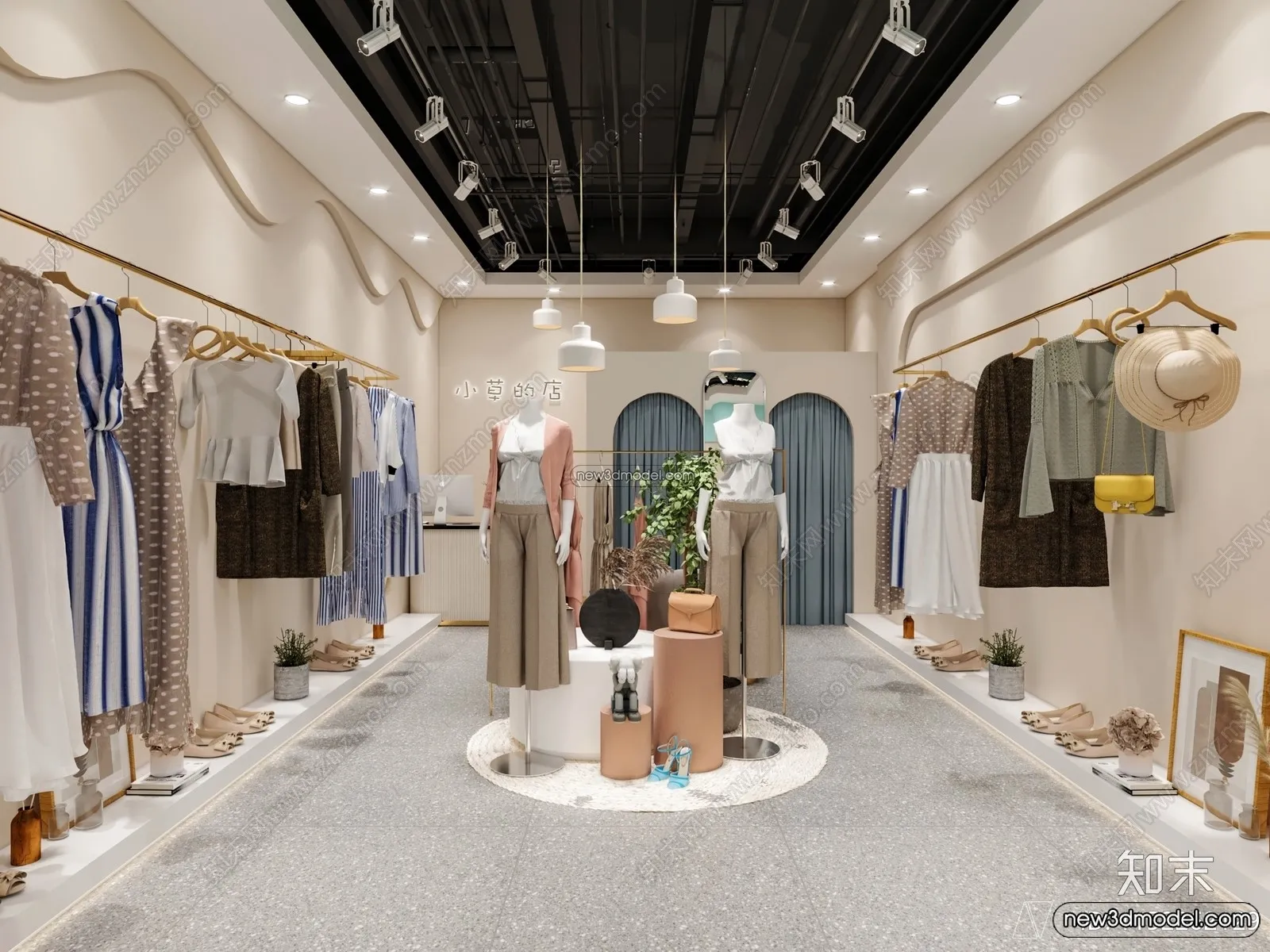 Clothing Store – Shop – 3D Interior Scene – 3D Models – 085