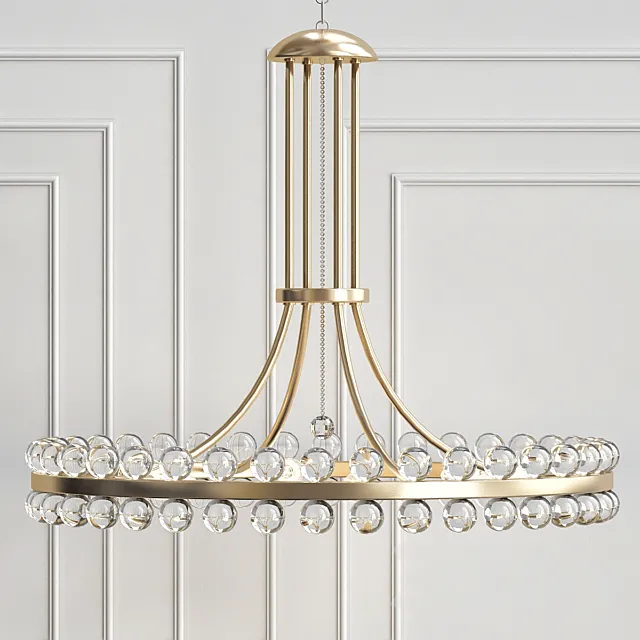 Clover 8-Light Chandelier 3ds Max