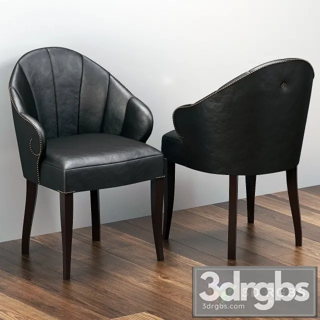 Cloves S07 Leather Black Chair 3dsmax Download