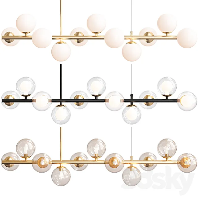 Cluster 11 Lamps 3ds Max