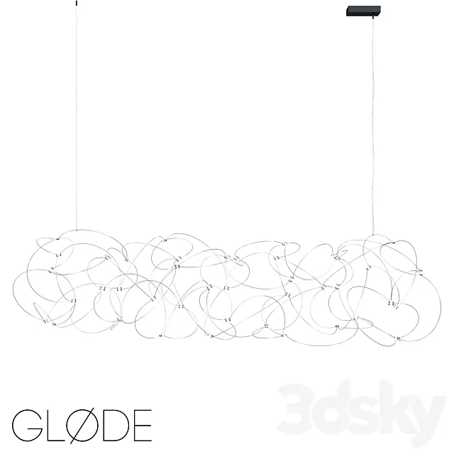 Cluster Cloud Chandelier by GLODE 3DSMax File