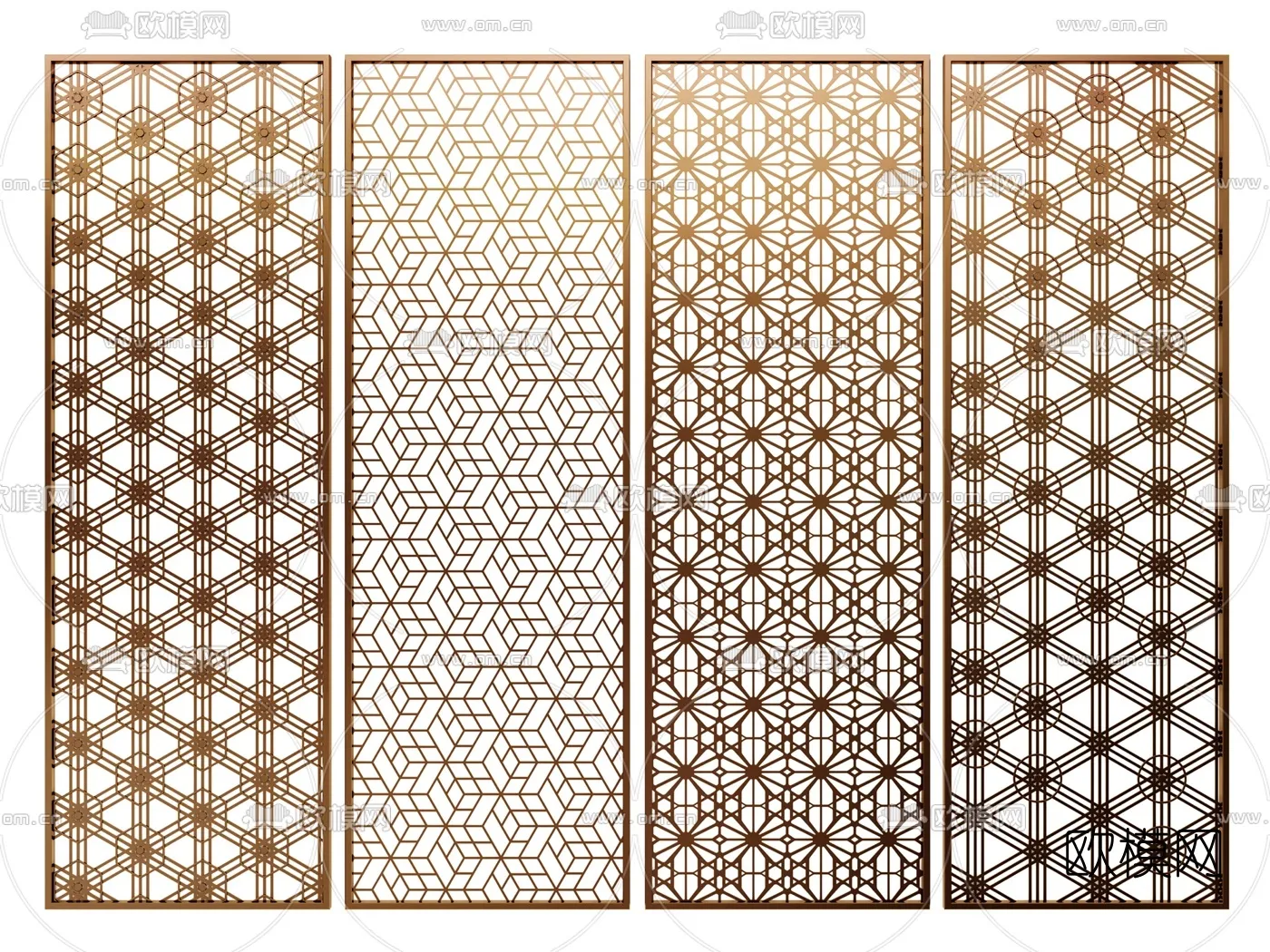 CNC Panels 3D Models – CNC Wall 3D Blocks – 006 – VRAY Render