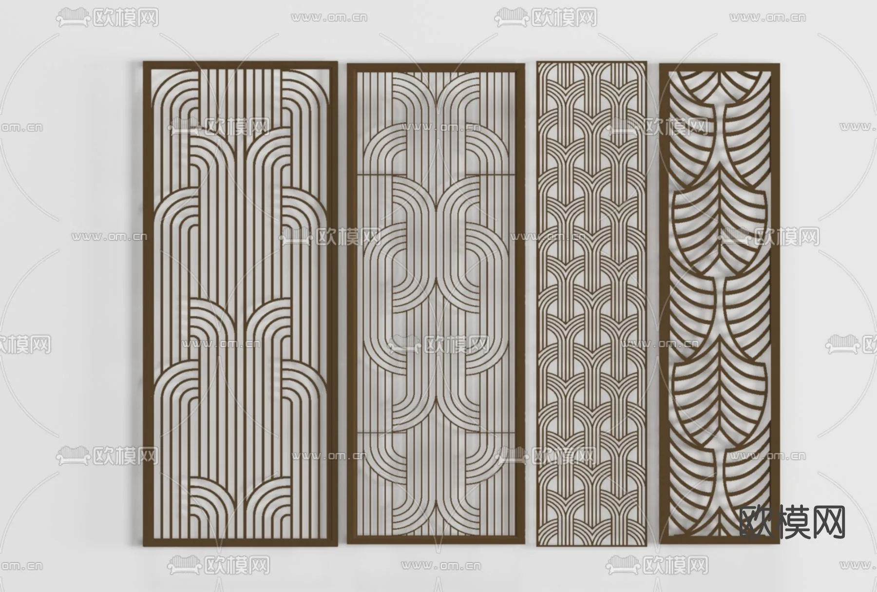 CNC Panels 3D Models – CNC Wall 3D Blocks – 079 – VRAY Render